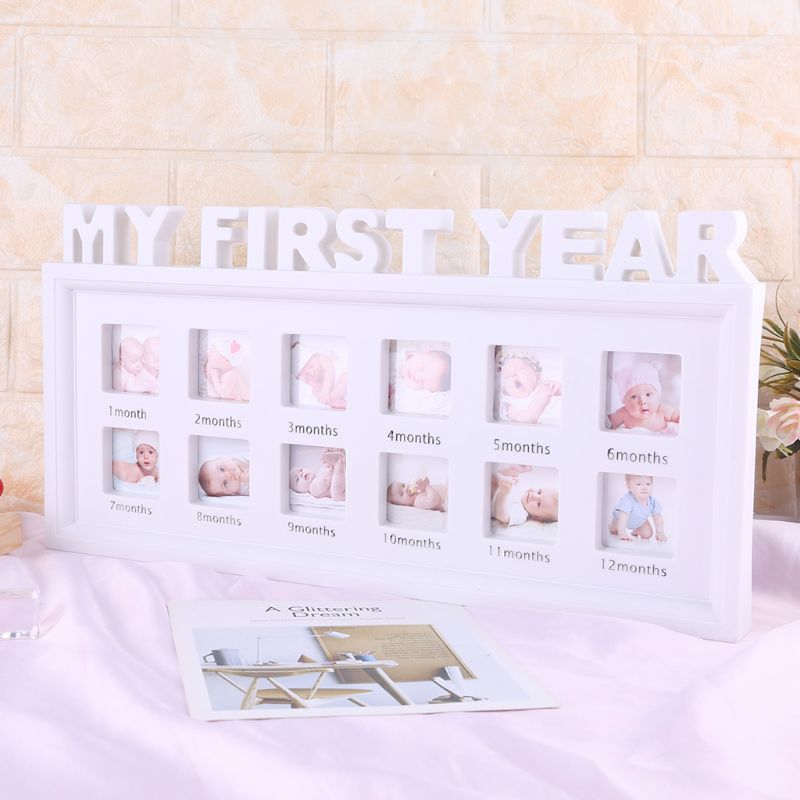 My First Year Photo Frame Monthly Milestone